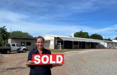 CDU Associate Vice-Chancellor Alice Doyle at the new Nhulunbuy facility 