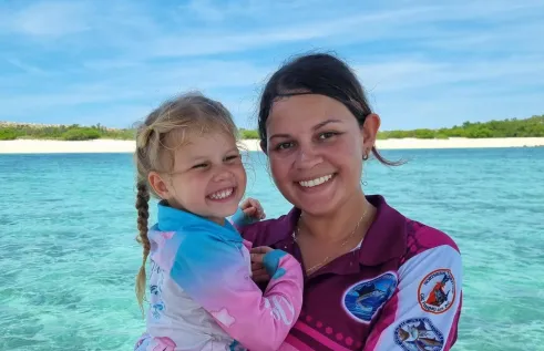 Joelene and Darcy Puntoriero in Nhulunbuy