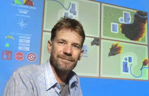 Rohan Fisher develops web app to study fire edges.