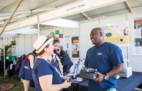 This is an image of staff members at CDU open day 2022