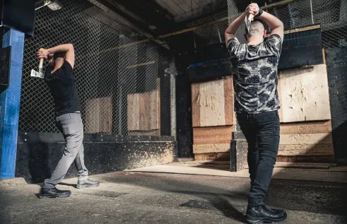 Axe-throwing movement is under the microscope to understand how the body moves during three professional axe-throwing techniques.