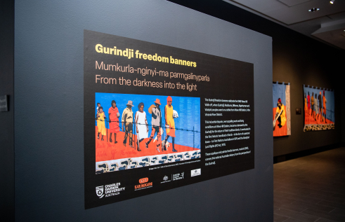 Charles Darwin University (CDU) Art Gallery is proud to present the Gurindji freedom banners from 20 April until 15 July 2023, which tell the story of the historic Wave Hill Walk-off in 1966. 