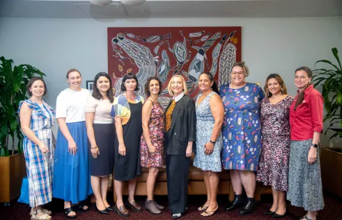 Women in the Northern Territory are being encouraged to apply for Charles Darwin University’s (CDU) Pathways to Politics Program for Women. The program will run in Darwin from September 11-15, 2023. Pictured: Last year’s graduates with Patron of the NT program The Hon Vicki O'Halloran AO, former Administrator of the Northern Territory.