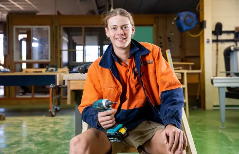 CDU TAFE trades student