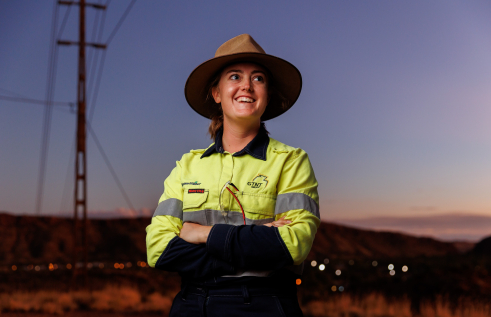 Alice Springs apprentice electrician Georgie