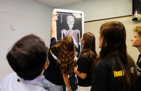 School students attending CDU science experience