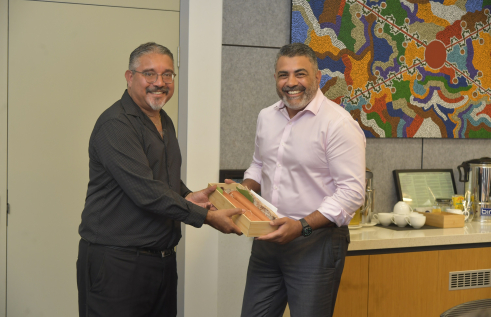 Charles Darwin University (CDU) welcomed Australia’s inaugural Ambassador for First Nations People for his first visit to the University this week.