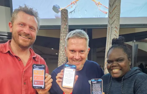 cdu collaborators showing new mental health resource 