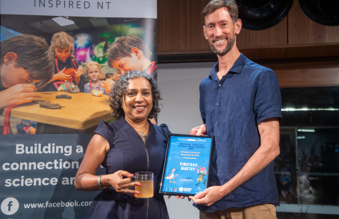 CDU Chemistry Senior Lecturer Dr Vinuthaa Murthy received the Best Scientist award for her coordination of various activities and events to communicate complex chemistry topics to the public.