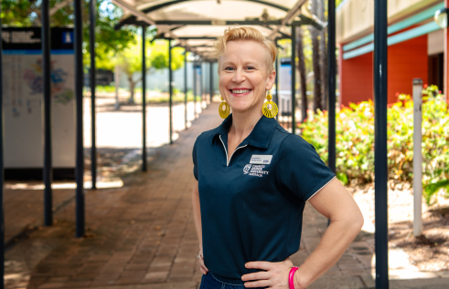 Occupational therapy student Lana on Casuarina campus