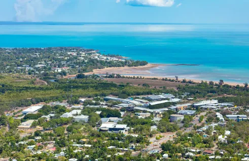 Aerial view of Darwin