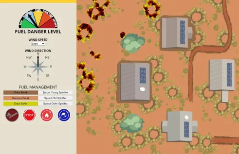 The simulation was developed by members of Charles Darwin University’s Northern Institute alongside the Indigenous Desert Alliance.