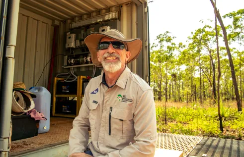 Matthew Norwood at the TERN Savanna SuperSite