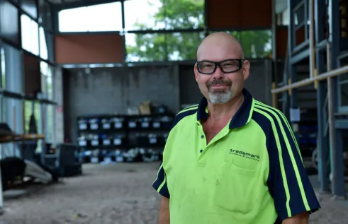 Macka plumbing student