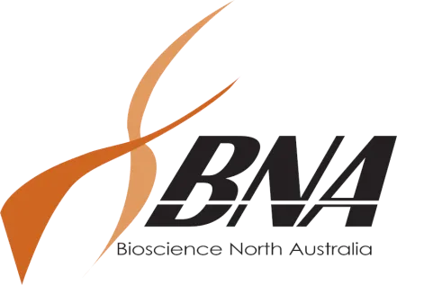 BNA logo, two curved shapes with letters "BNA" at right