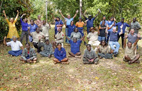 Group of people rising hand - FAS Innovation banner