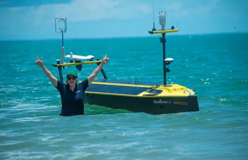 Dr Ruth Patterson is leading a joint scientific and industry proposal to establish a global USV network within the Global Ocean Observing System.  