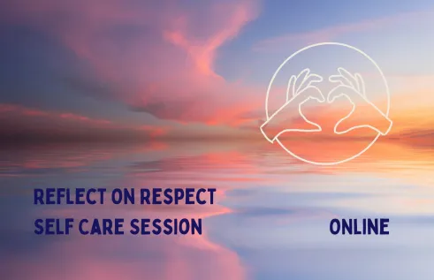 Reflect on respect event flyer