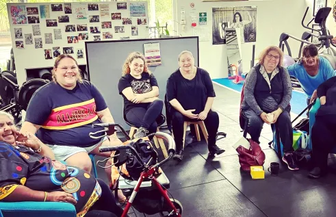 Smiling group of women at a Waminda Shared Medical Appointment
