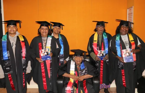 group of graduates in regalia