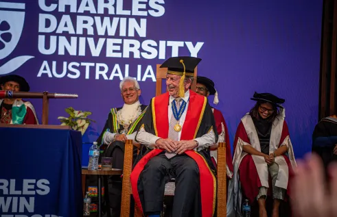 The investiture of Trevor Riley AO KC as Charles Darwin University’s new Chancellor was held at Danala | Education and Community Precinct.