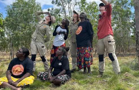 Northern Institute researchers in the field