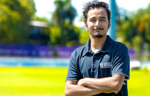 CDU international student Yuvraj Pokhrel