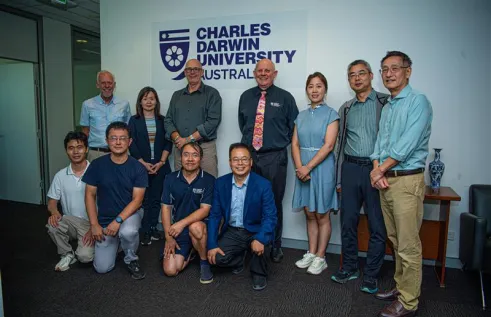 Chinese delegates with Scott Bowman and Stephen Xu 