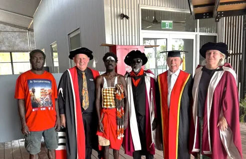 group shot in formal regalia