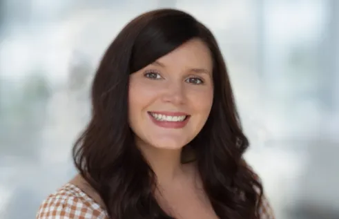 Woman smiling at camera