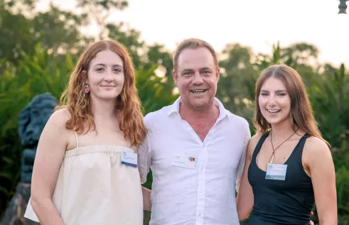 Scholarship celebration donor and students
