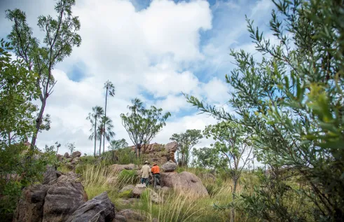 Bushfire researchers at Nitmiluk National Park 