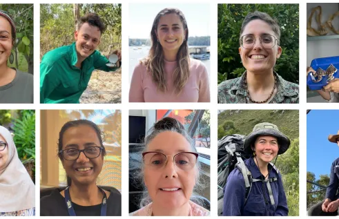 Headshots of nine speakers in the RIEL HDR showcase