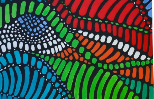 Indigenous artwork/painting by Sharna Motlap