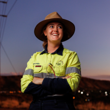 Alice Springs apprentice electrician Georgie