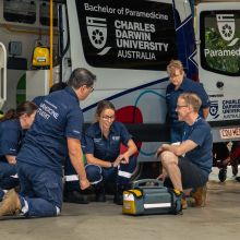 Charles Darwin University’s first cohort of Bachelor of Paramedicine students will be entering the workforce next year. 
