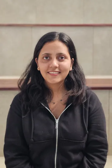 Female with black jumper