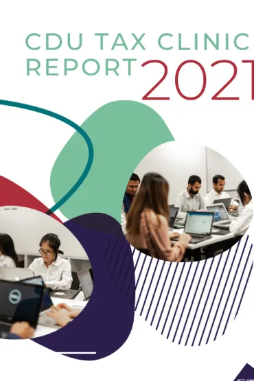 CDU FREE TAX CLINIC - Annual Report 2021 - Cover