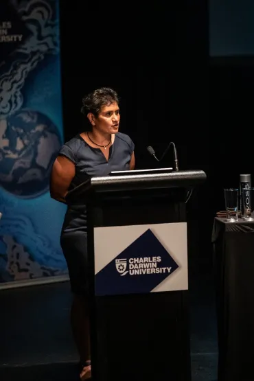 Molly Wardaguga Institute Director Professor Yvette Roe.