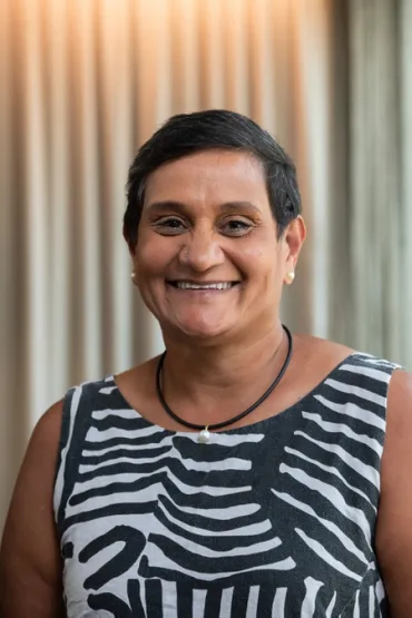 Yvette Roe smiling for NHMRC Interview