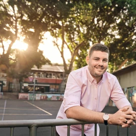 CDU teaching student in regional NSW smiling at the camerA