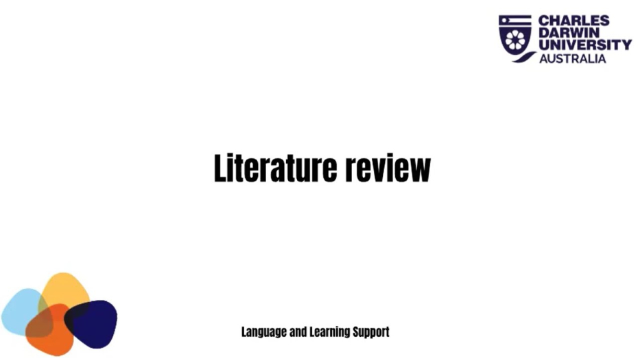 sample of literature review assignment